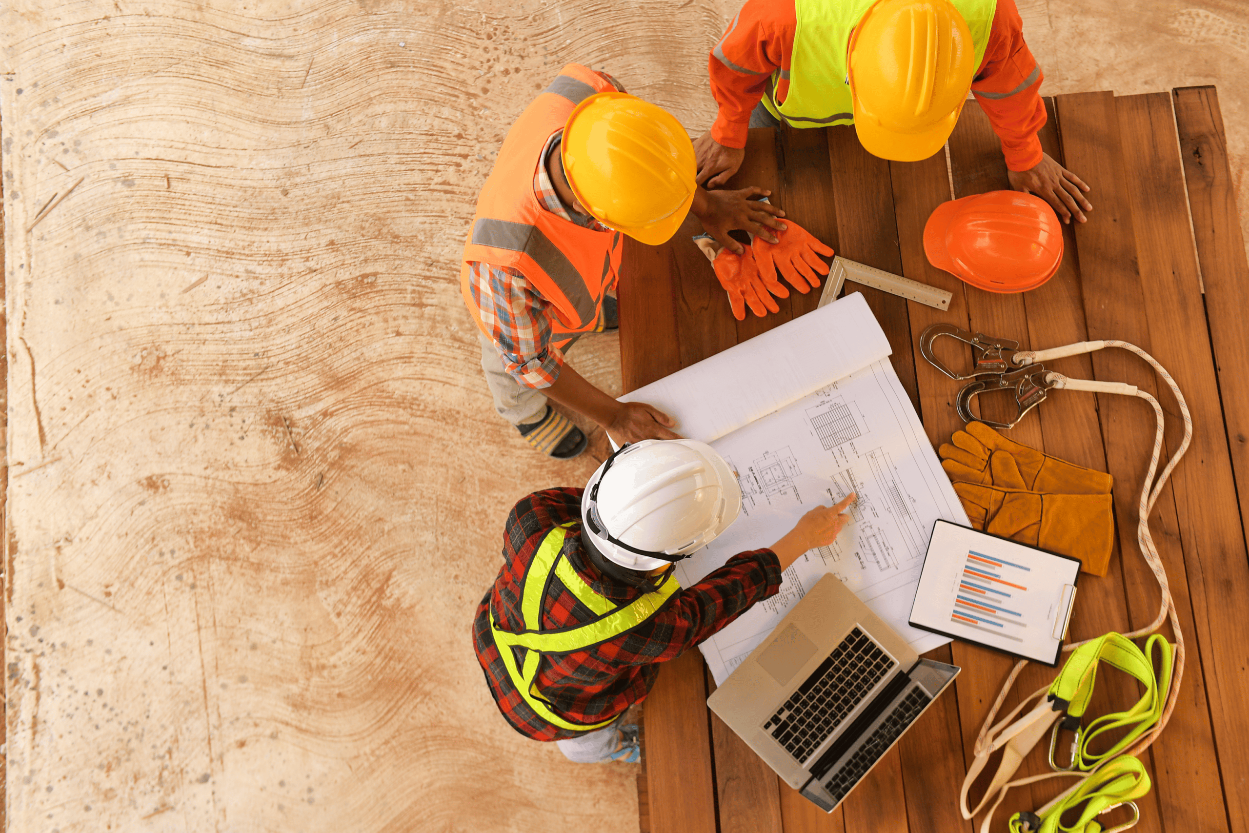 Les travaux. Things in a Construction site. Roof coding.