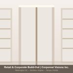 Modern retail store interior build-out by Corporeal Visions Inc. Washington DC